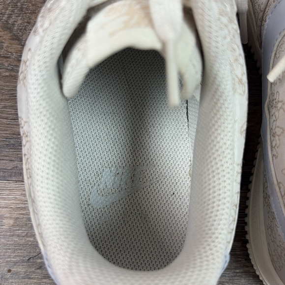 Nike Air Force 1 ‘07 SE Jacquard Floral / Football Grey-Sail DR6402-900 Size 8.5 - Picture 9 of 10